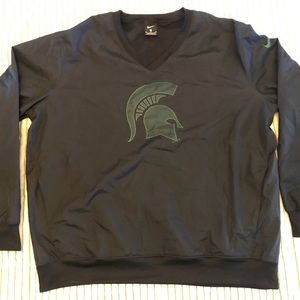 Michigan State Spartan Helmet-Mens Medium Pullover Windbreaker